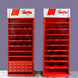 Pair of Workshop Shelving - FIAT Original Spare Parts (1980s-'90s)